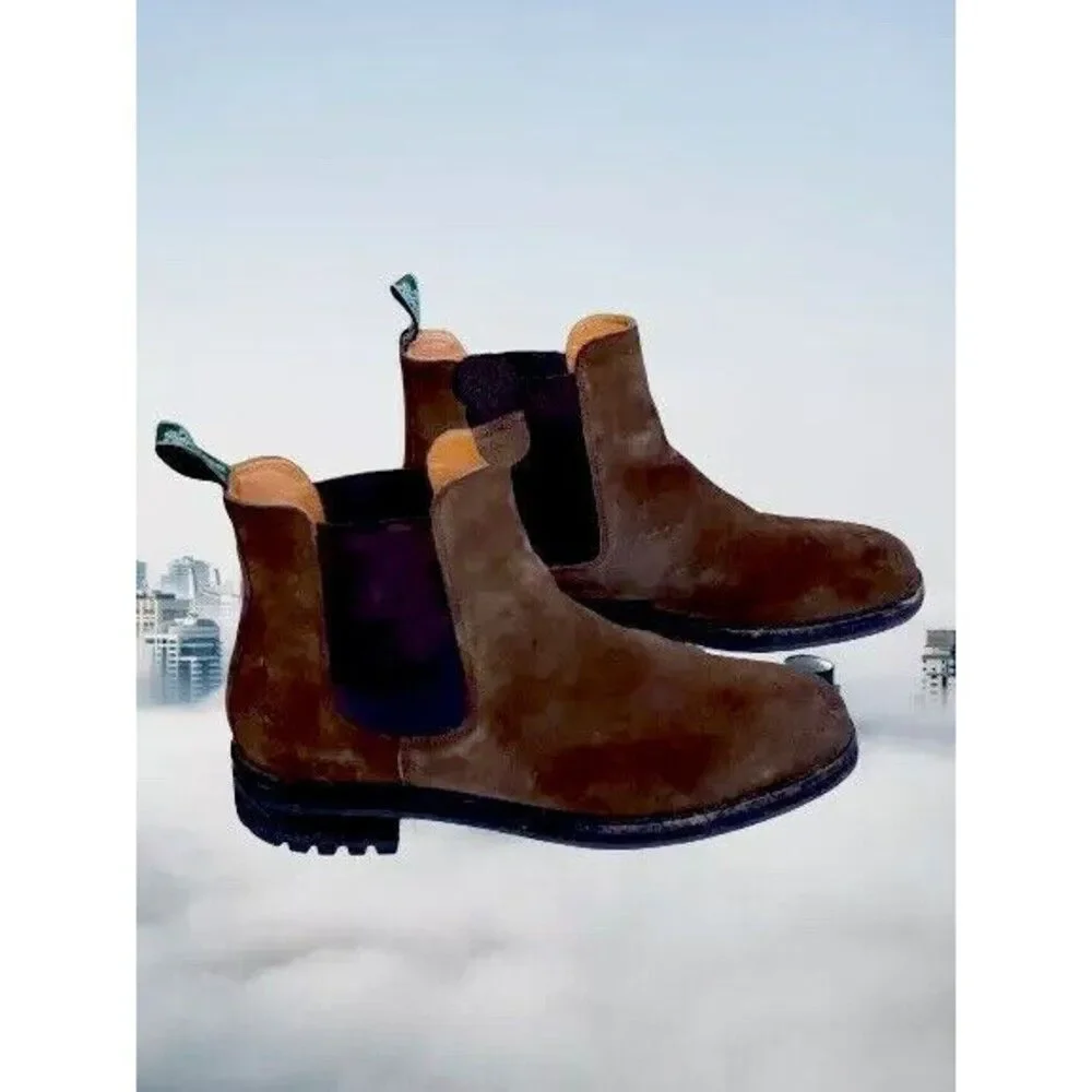 Polo Ralph Lauren Brown Suede Pull On Bryson Chls Boots Men's 10 D Retail $490